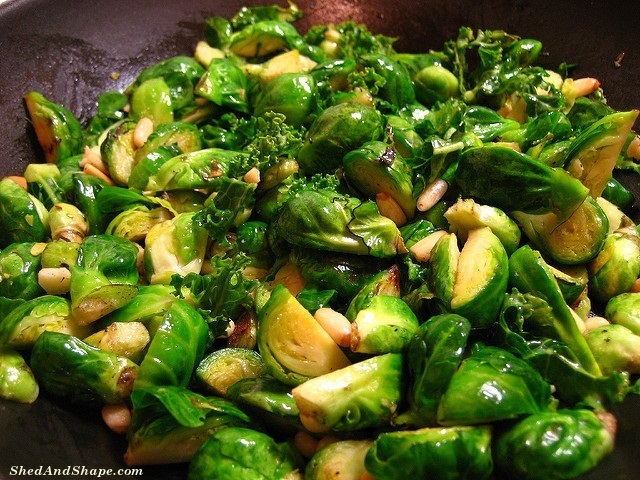 spicy Brussels sprouts