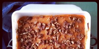 Thanksgiving Keto Sweet Potato Casserole low carb sweet potato casserole