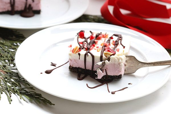 low carb peppermint cheese cake bars