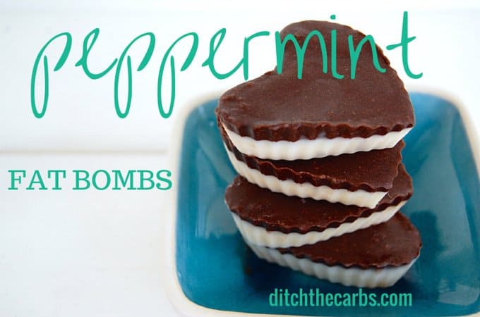 low carb peppermint fat bombs