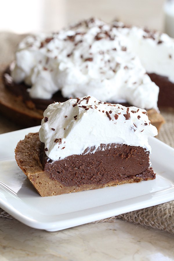 low carb peanut butter and chocolate silk pie