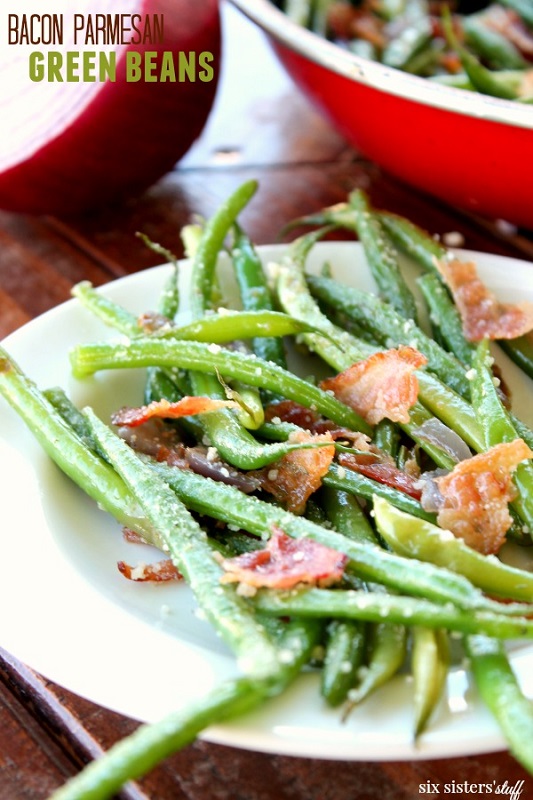 keto bacon parmesan green beans