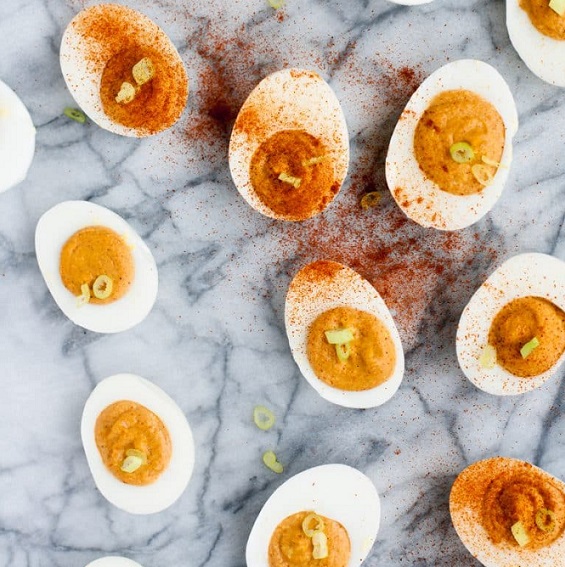 low carb buffalo devilled eggs