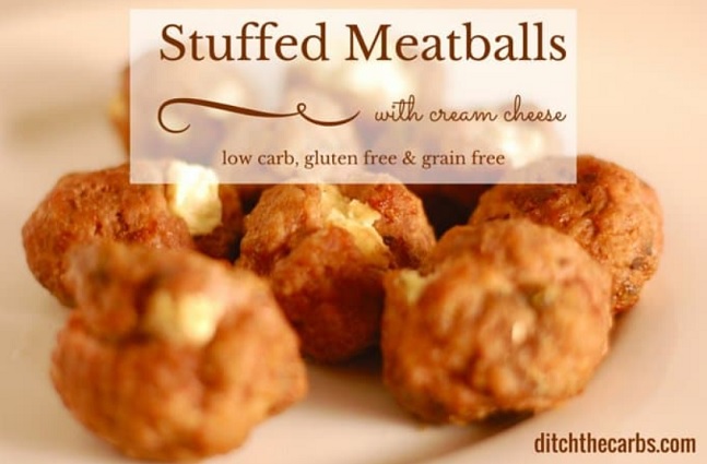 cream cheese stuffed meatballs