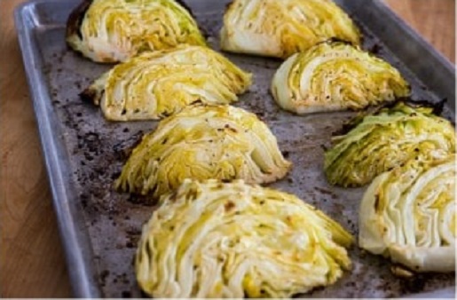 low carb roasted cabbage