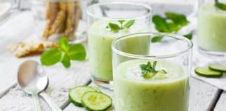 Avocado Soup with Basil and Cucumber – Keto Blender Soup avocado soup - blender soup