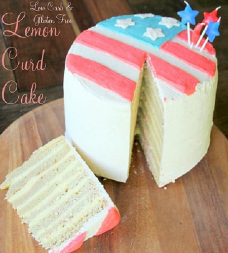 low carb lemon curd cake