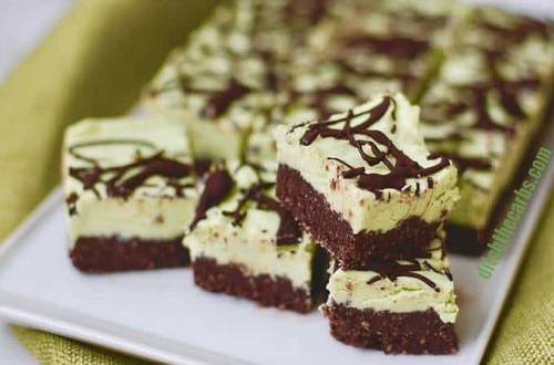 low carb chocolate peppermint squares