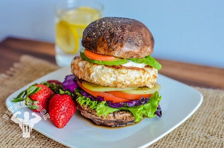 low carb chicken burger