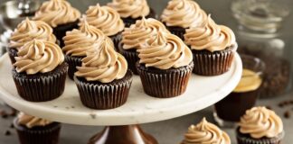 Keto Chocolate Cupcakes with Coffee Icing keto chocolate cupcakes