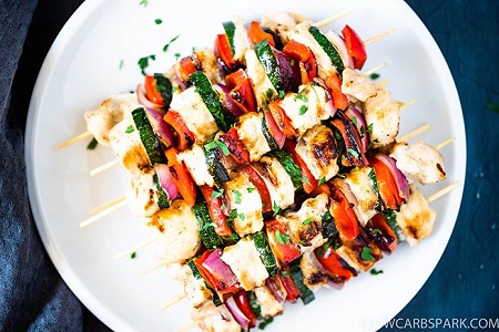 low carb chicken kabobs