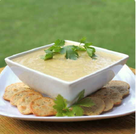 low carb cauliflower and leek soup 