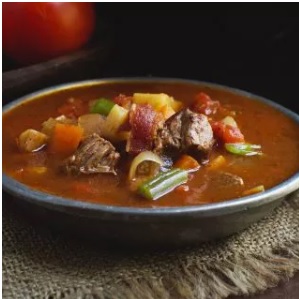 low carb slow cooker vegetable beef soup