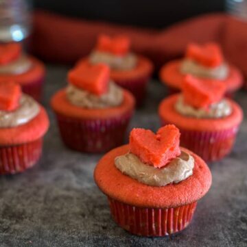 valentine's dday keto cupcakes