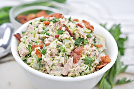 low carb broccoli and tuna salad 